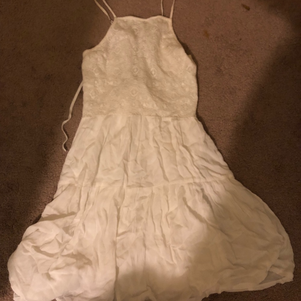 Lace back dress